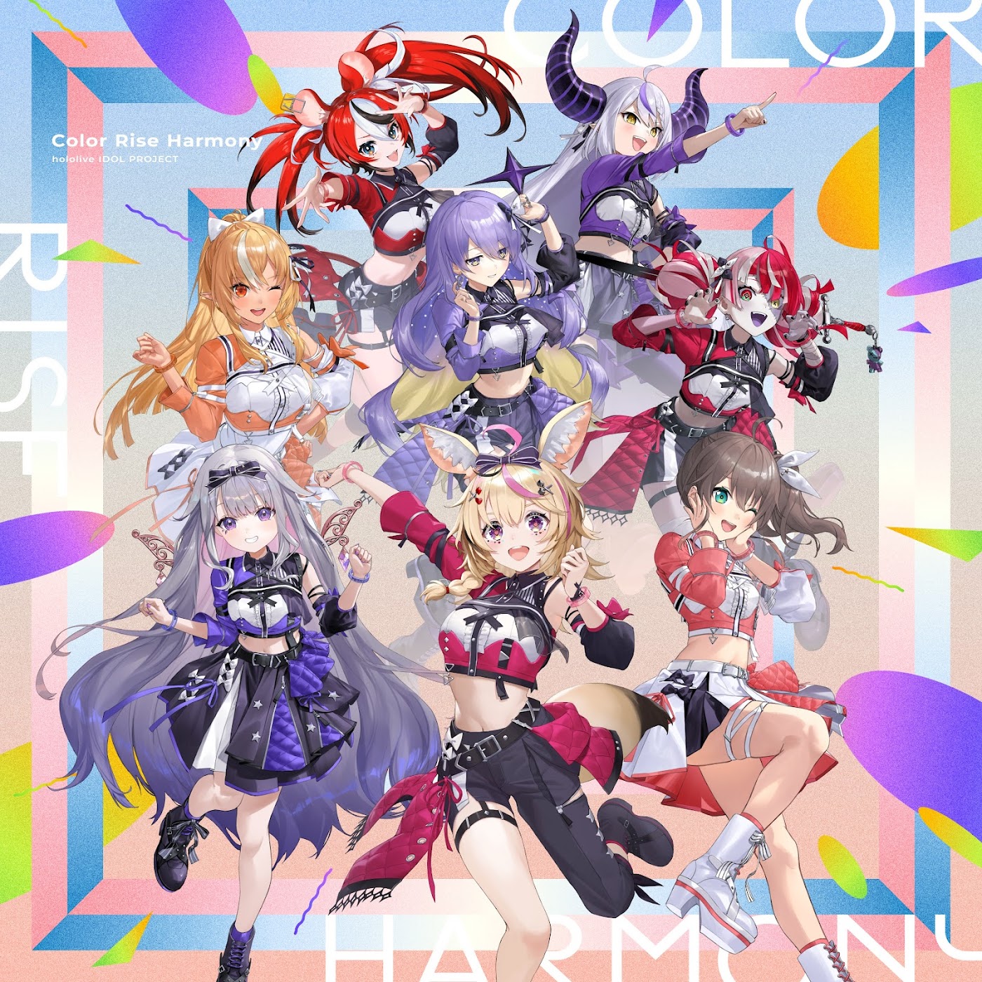 Hakos Baelz, La  Darknesss, Shiranui Flare, Moona Hoshinova, Kureiji Ollie, Koseki Bijou, Omaru Polka, Natsuiro Matsuri - Color Rise Harmony.mp3